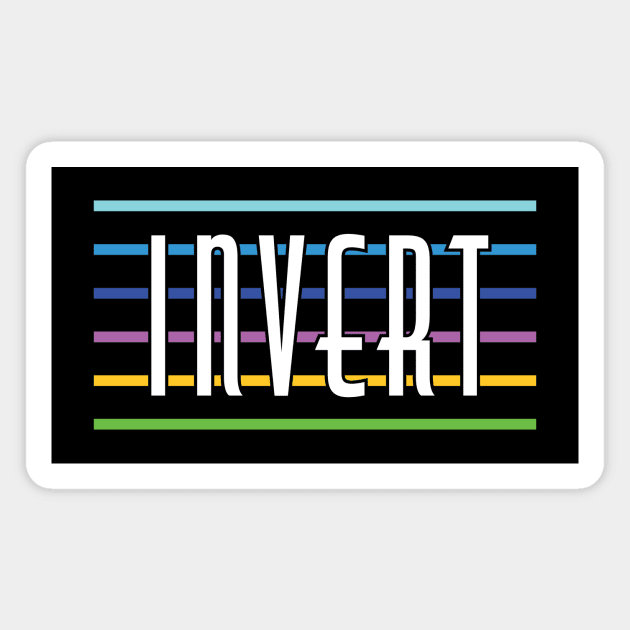 Inverted Rainbow Colors for Gay Invert Magnet by SapphicReality